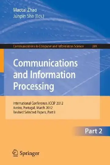 Cover of Communcations and Information Processing