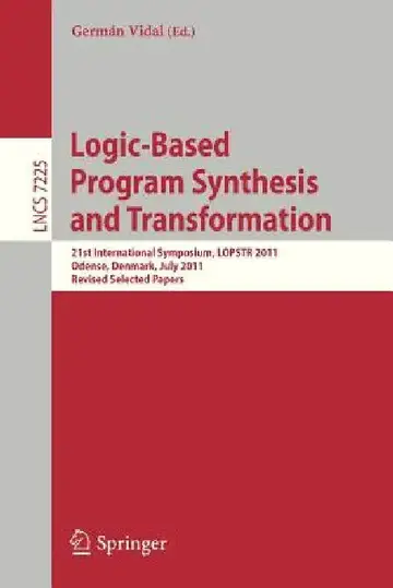 Cover of Logic-Based Program Synthesis and Transformation