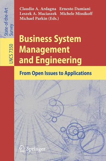 Cover of Business System Management and Engineering