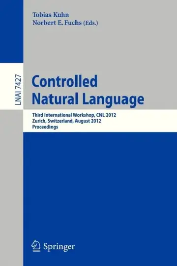 Cover of Controlled Natural Language