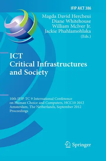 Cover of ICT Critical Infrastructures and Society
