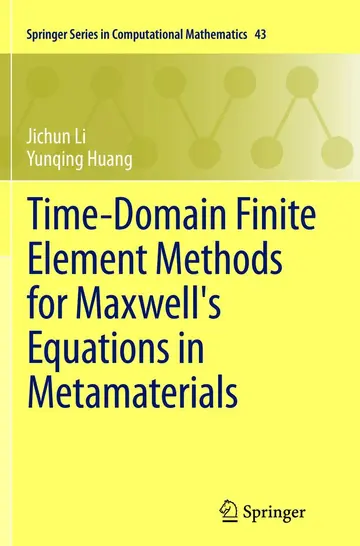 Cover of Time-Domain Finite Element Methods for Maxwell's Equations in Metamaterials
