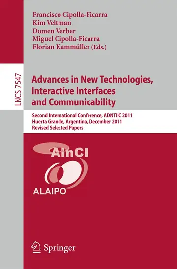 Cover of Advances in New Technologies, Interactive Interfaces and Communicability