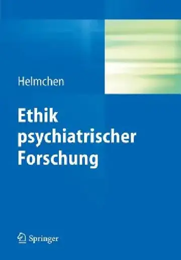 Cover of Ethik Psychiatrischer Forschung