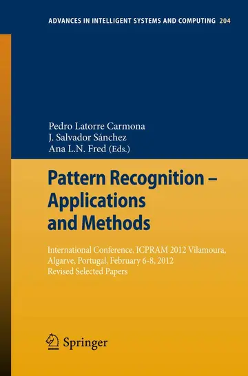 Cover of Pattern Recognition - Applications and Methods