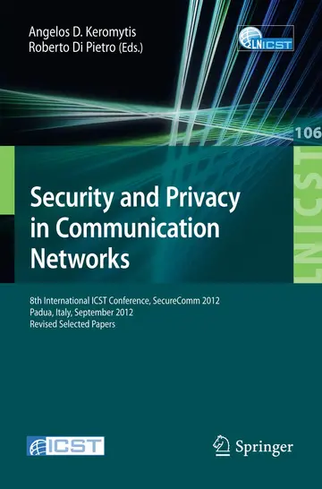 Cover of Security and Privacy in Communication Networks
