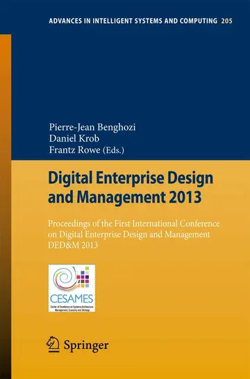 Cover of Digital Enterprise Design and Management 2013