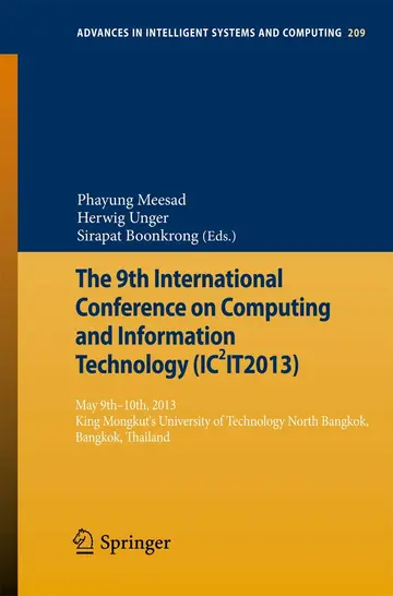 Cover of The 9th International Conference on Computing and Information Technology Ic2it2013