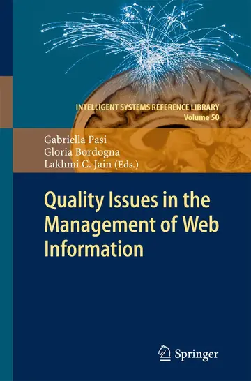 Cover of Quality Issues in the Management of Web Information
