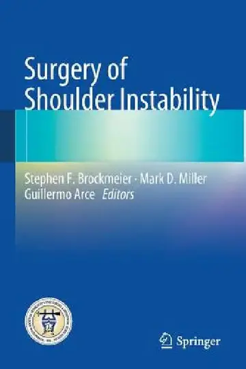 Cover of Surgery of Shoulder Instability