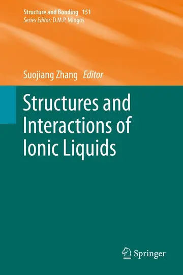 Cover of Structures and Interactions of Ionic Liquids