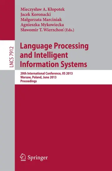Cover of Language Processing and Intelligent Information Systems