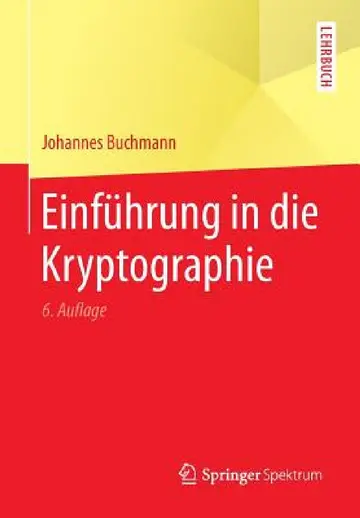 Cover of Einführung in Die Kryptographie