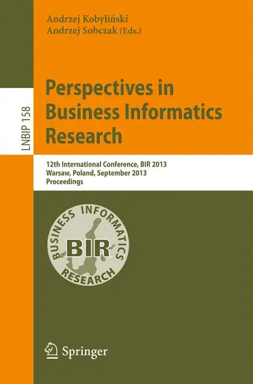 Cover of Perspectives in Business Informatics Research