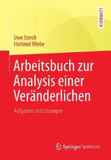 Cover of Arbeitsbuch Zur Analysis Einer Veränderlichen