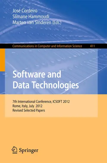 Cover of Software and Data Technologies