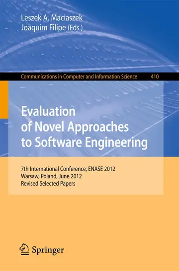 Cover of Evaluation of Novel Approaches to Software Engineering