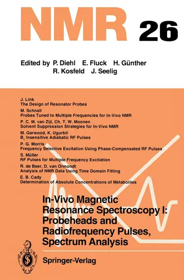 Cover of In-vivo Magnetic Resonance Spectroscopy I