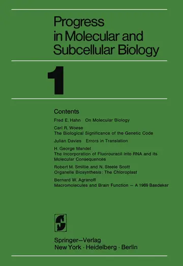 Cover of Progress in Molecular and Subcellular Biology
