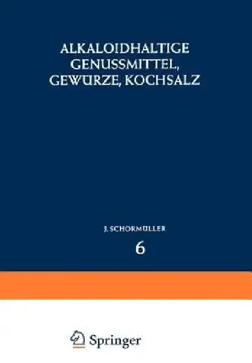 Cover of Alkaloidhaltige Genussmittel, Gewürze, Kochsalz