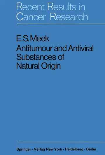 Cover of Antitumour and Antiviral Substances of Natural Origin