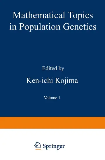 Cover of Mathematical Topics in Population Genetics