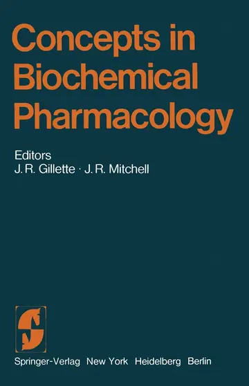 Cover of Concepts in Biochemical Pharmacology