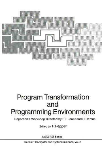 Cover of Program Transformation and Programming Environments