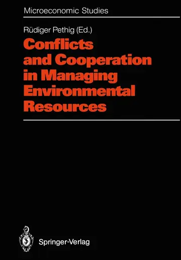 Cover of Conflicts and Cooperation in Managing Environmental Resources