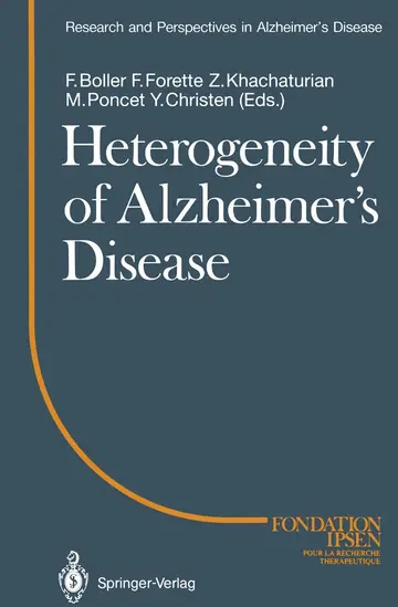 Cover of Heterogeneity of Alzheimer’s Disease