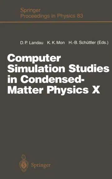 Cover of Computer Simulation Studies in Condensed-matter Physics X