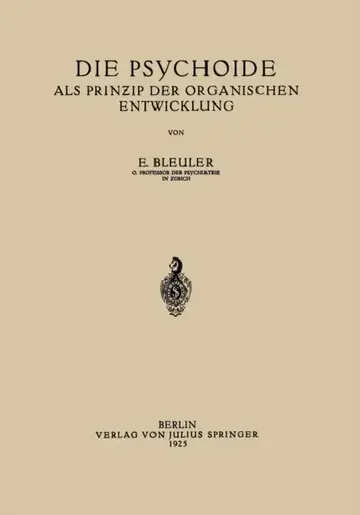 Cover of Die Psychoide