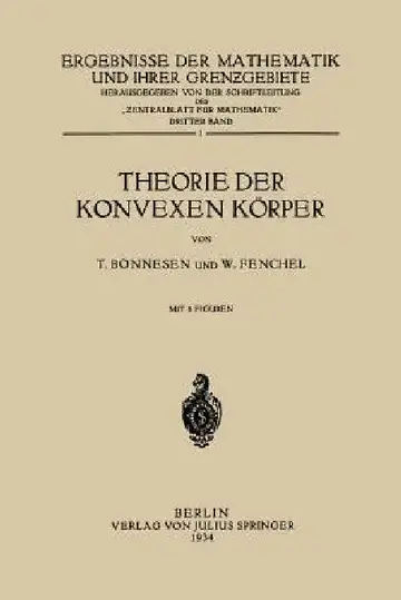 Cover of Theorie Der Konvexen Körper