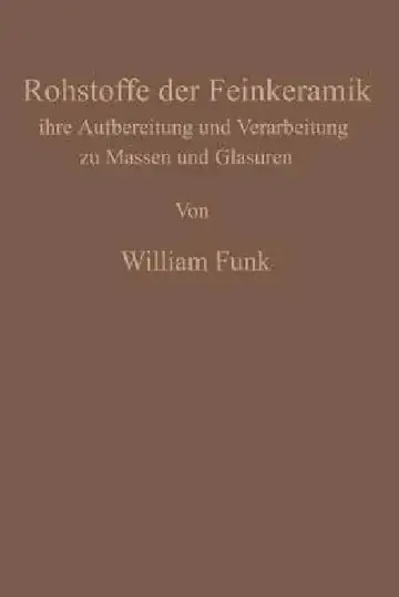Cover of Die Rohstoffe Der Feinkeramik