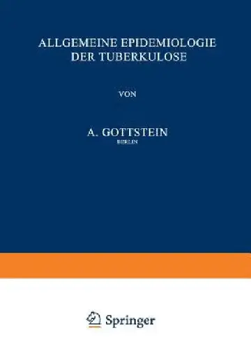 Cover of Allgemeine Epidemiologie Der Tuberkulose