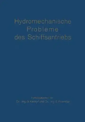 Cover of Hydromechanische Probleme Des Schiffsantriebs