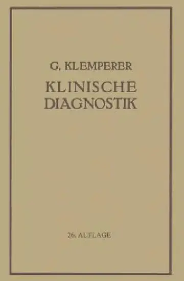 Cover of Grundriss Der Klinischen Diagnostik