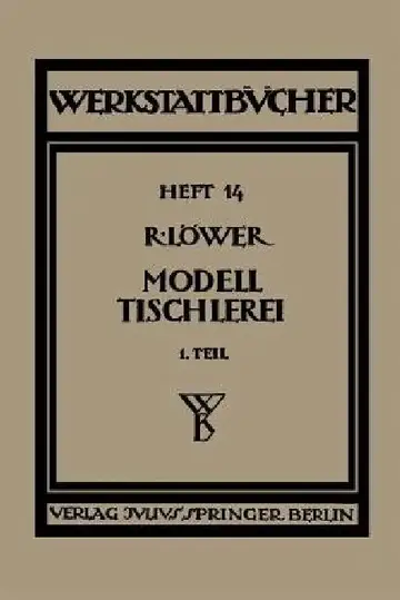 Cover of Modelltischlerei