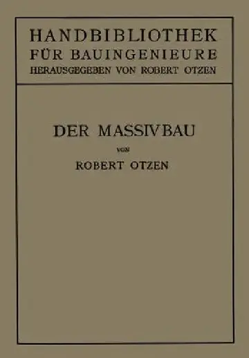 Cover of Der Massivbau