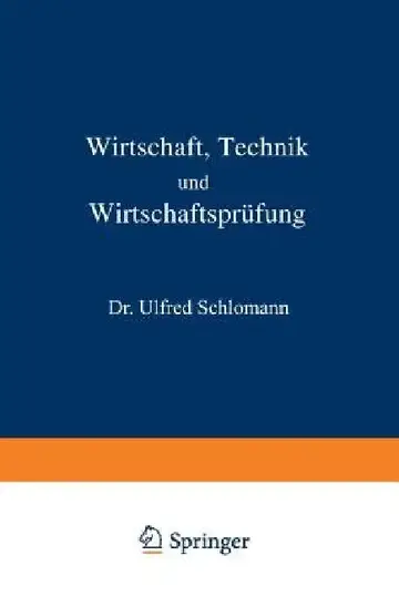 Cover of Wirtschaft Technik Und Wirtschaftsprüfung