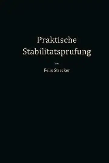 Cover of Praktische Stabilitätsprüfung