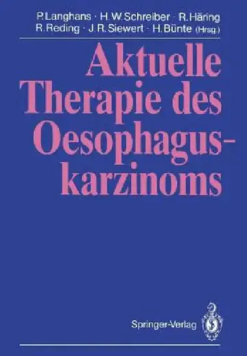 Cover of Aktuelle Therapie Des Oesophaguskarzinoms