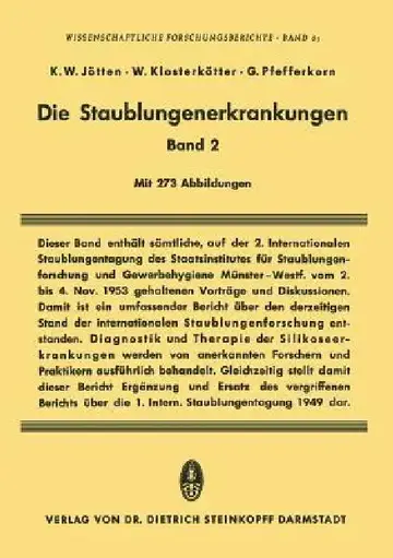 Cover of Die Staublungenerkrankungen Band II