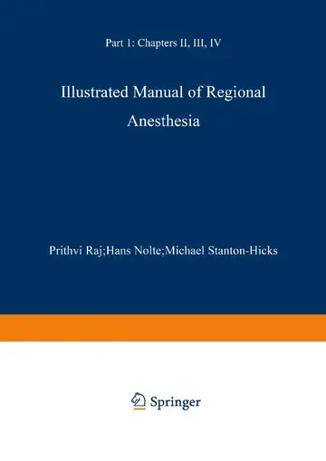 Cover of Illustrated Manual of Regional Anesthesia