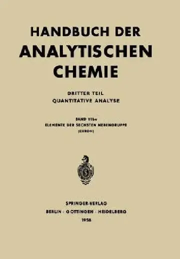 Cover of Elemente Der Sechsten Nebengruppe