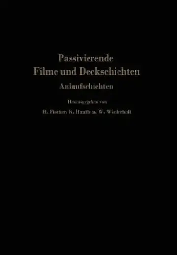 Cover of Passivierende Filme Und Deckschichten
