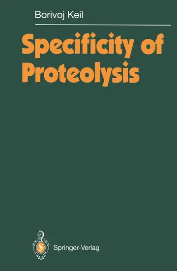 Cover of Specificity of Proteolysis