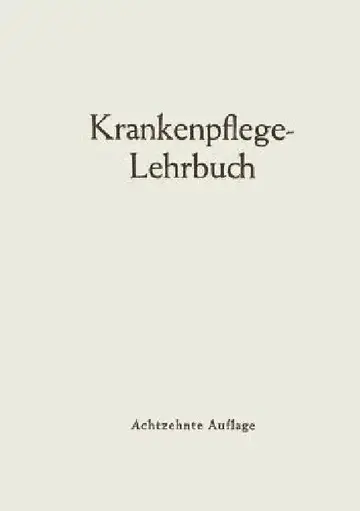 Cover of Krankenpflege-Lehrbuch