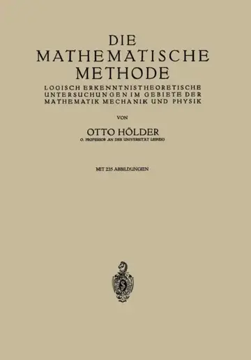Cover of Die Mathematische Methode