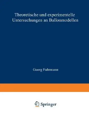 Cover of Theoretische Und Experimentelle Untersuchungen an Ballonmodellen